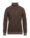 Bellwood Man Turtleneck Cocoa Size 46 Virgin Wool In Brown