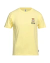 Moschino Man Undershirt Yellow Size S Cotton, Elastane