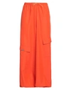 Not After Ten Woman Pants Orange Size 6 Polyester In Orange