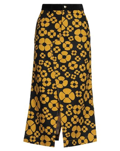 Marni X Carhartt Work In Progress Woman Midi Skirt Black Size S Cotton