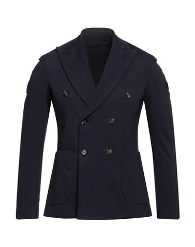 Beaucoup .., Man Blazer Navy Blue Size 42 Cotton, Polyamide, Elastane