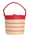 Sensi Studio Woman Handbag Red Size - Textile Fibers In Red