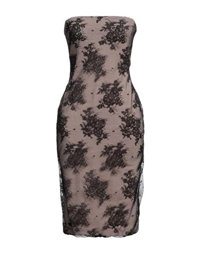 N°21 Black Tulle And Lace Bustier Dress In Negro