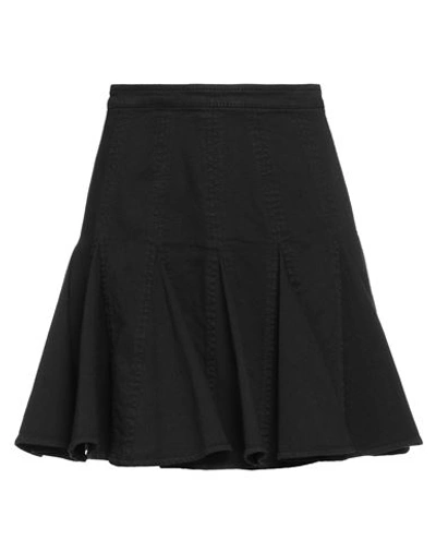 N°21 Woman Denim Skirt Black Size 6 Cotton, Elastane