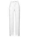 N°21 WOMAN PANTS WHITE SIZE 4 ACETATE, VISCOSE