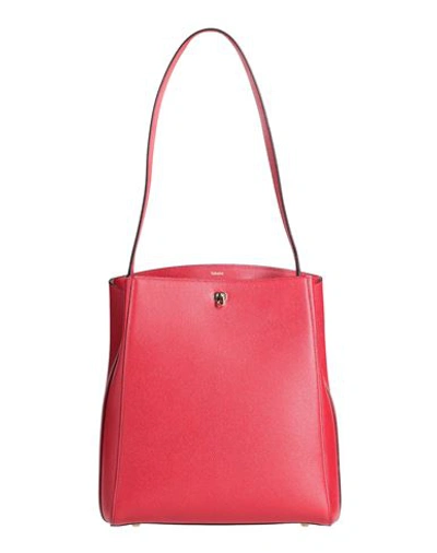 Valextra Woman Shoulder Bag Red Size - Bull Skin