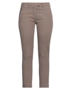 Peuterey Woman Pants Taupe Size 2 Cotton, Elastane In Grey