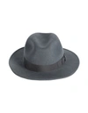 Borsalino Hat Steel Grey Size 7 ⅛ Wool