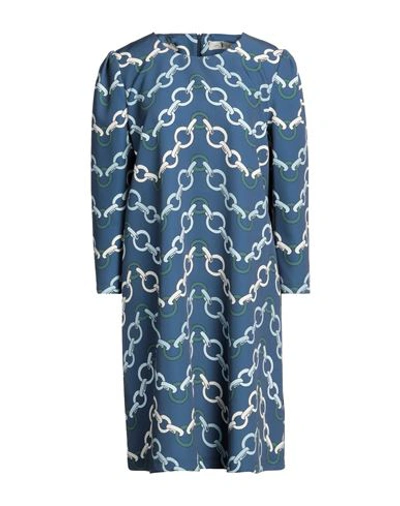 Corte Dei Gonzaga Woman Mini Dress Blue Size 10 Polyester, Elastane