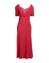 N°21 Woman Maxi Dress Red Size 8 Acetate, Silk