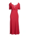 N°21 Woman Maxi Dress Red Size 4 Acetate, Silk