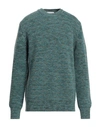 C.9.3 Man Sweater Deep Jade Size L Wool In Green