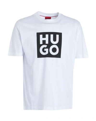 Hugo Man T-shirt White Size L Cotton