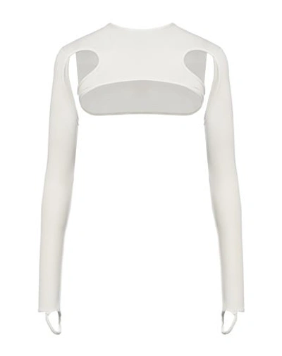 Andreädamo Andreādamo Woman Shrug Ivory Size S Polyamide, Elastane In White