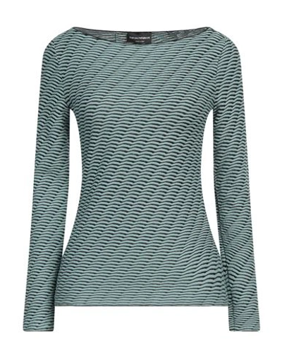 Emporio Armani Woman Sweater Sky Blue Size 8 Viscose, Polyester