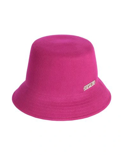 Borsalino Woman Hat Magenta Size L Wool