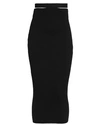 Andreädamo Andreādamo Woman Midi Skirt Black Size L Viscose, Polyester, Polyamide, Elastane In Black