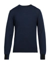 Manuel Ritz Man Sweater Navy Blue Size S Merino Wool, Acrylic
