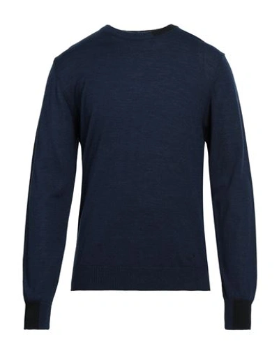 Manuel Ritz Man Sweater Navy Blue Size Xl Merino Wool, Acrylic