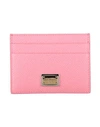 Dolce & Gabbana Woman Document Holder Pink Size - Calfskin