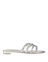 Aquazzura Sandals In Silver