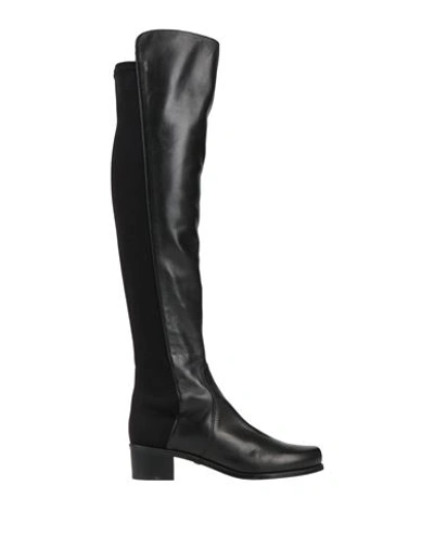 Stuart Weitzman Woman Knee Boots Black Size 7.5 Soft Leather