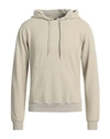 Ken Barrell Man Sweatshirt Beige Size 44 Cotton, Elastane