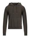 Ken Barrell Man Sweatshirt Military Green Size 40 Cotton, Elastane