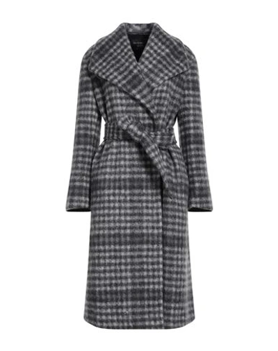 Emporio Armani Woman Coat Grey Size 10 Mohair Wool, Polyamide, Cotton