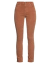 Ag Jeans Woman Pants Camel Size 28 Cotton, Viscose, Acrylic, Elastane In Beige