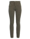 Ag Jeans Woman Pants Military Green Size 28 Cotton, Viscose, Acrylic, Elastane