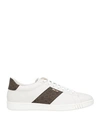 Bally Man Sneakers White Size 11.5 Calfskin In White