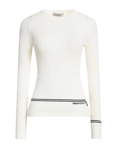 Valentino Garavani Woman Sweater Ivory Size S Viscose, Polyester In White