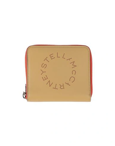 Stella Mccartney Woman Wallet Sand Size - Textile Fibers In Neutral