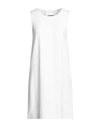 Jil Sander Woman Short Dress White Size 6 Viscose
