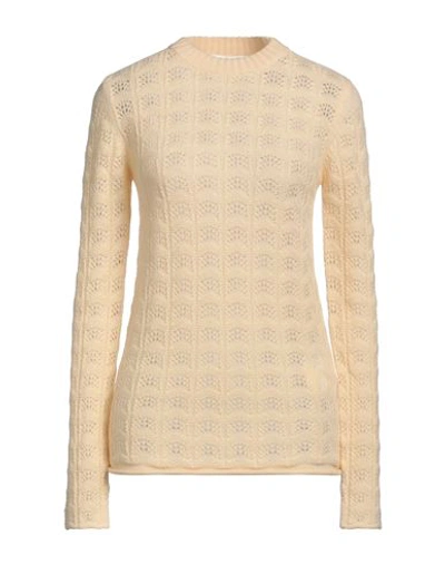 Sportmax Woman Sweater Light Yellow Size L Wool, Cashmere