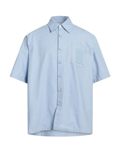 Raf Simons Man Shirt Sky Blue Size L Cotton