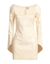 Khaite Tate Button-detailed Woven Mini Dress In White