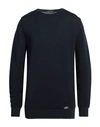 Alessandro Dell'acqua Man Sweater Midnight Blue Size Xl Merino Wool, Dralon