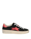 Okinawa Woman Sneakers Black Size 7 Soft Leather In Black