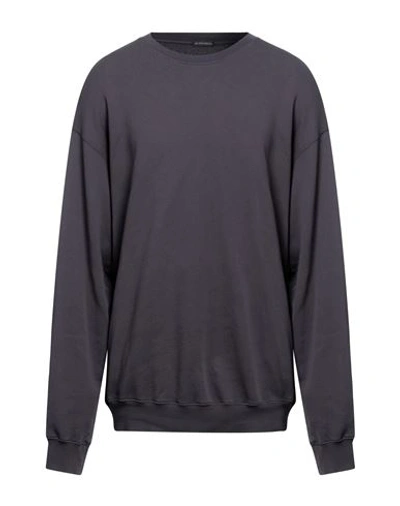 Ann Demeulemeester Man Sweatshirt Lead Size L Cotton In Grey
