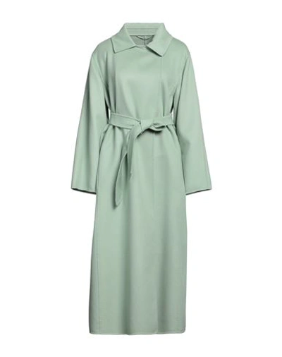 Max Mara Sfilata Woman Coat Light Green Size 6 Virgin Wool, Cashmere