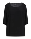 Boutique Moschino Woman Blouse Black Size 14 Silk