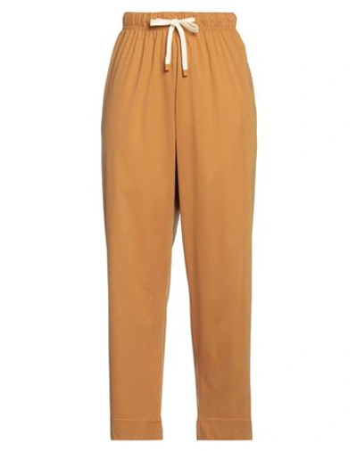 Max Mara Woman Pants Camel Size L Cotton, Polyester In Beige