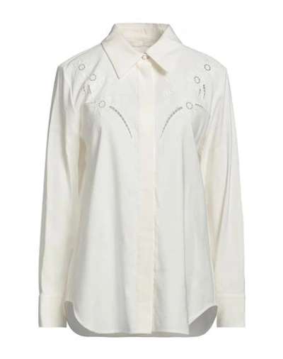 Chloé Woman Shirt Ivory Size 6 Viscose, Ramie, Polyester In White