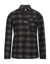 Distretto 12 Man Shirt Lead Size 48 Virgin Wool, Acrylic, Polyester In Grey