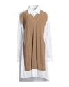 Maison Margiela Two-tone Panelled Shirtdress In 988