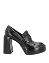 Elena Iachi Woman Loafers Black Size 9 Soft Leather
