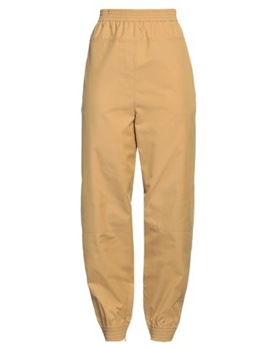 Loewe Woman Pants Sand Size M Cotton, Polyester In Beige
