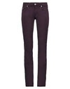 Jacob Cohёn Woman Pants Dark Purple Size 26 Cotton, Elastane In Purple